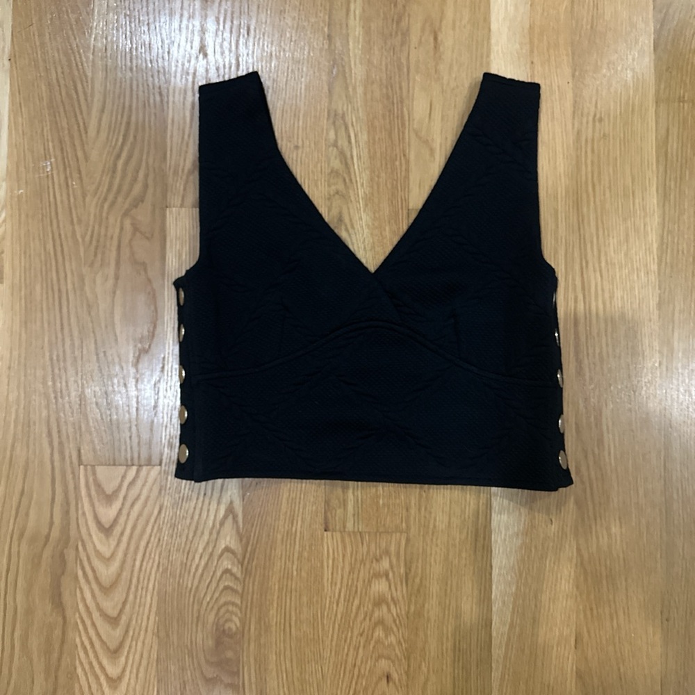 ANTHROPOLOGIE MAEVE Black Sleeveless Top Sz Small
